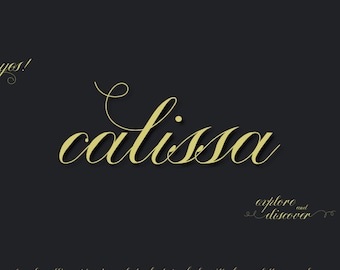 Digital Font | INSTANT DOWNLOAD |Calissa Pro font | single font file | Open Type Font (.otf)