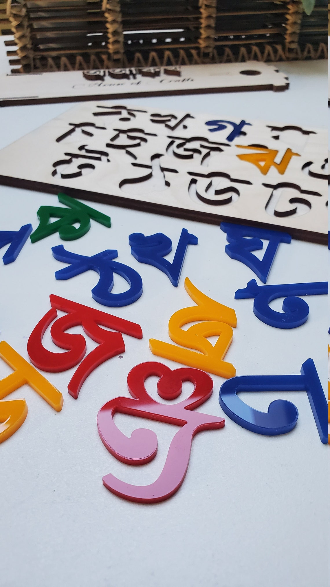 Bengali Vowelsconsonants Bengali Alphabet in acrylic Etsy