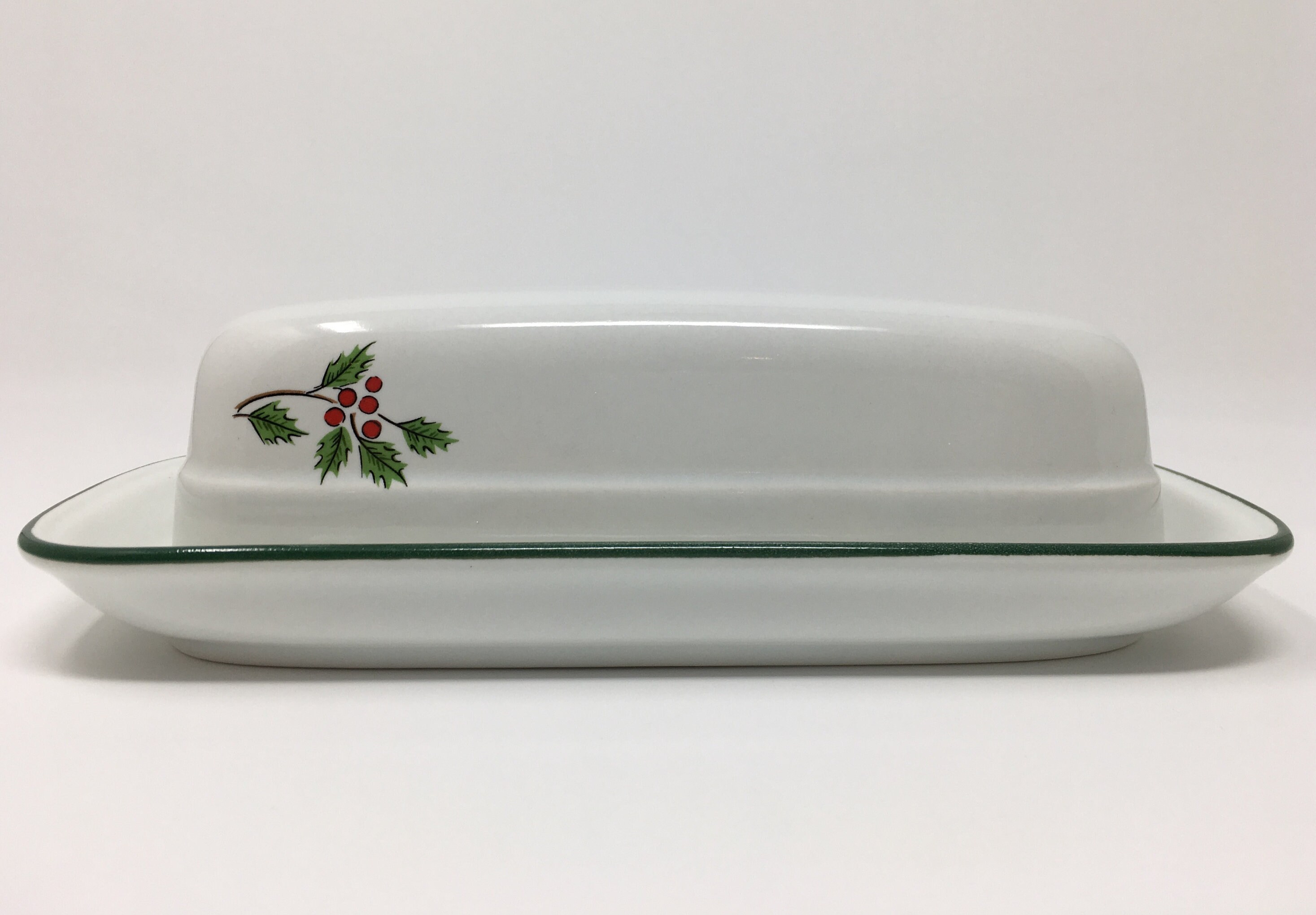 Christmas Butter Dish Continental Noel Butter Dish Covered Etsy