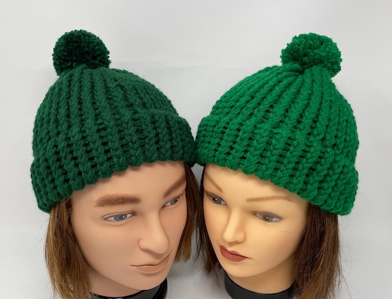 Mike Nesmith Inspired Knit Hat: Green or Blue Monkees Beanie for