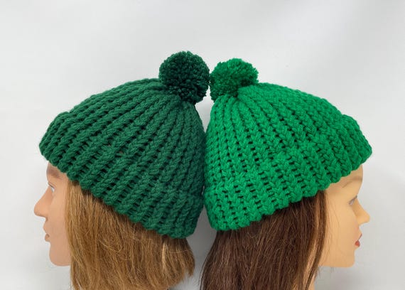 Mike Nesmith Inspired Knit Hat: Green or Blue Monkees Beanie for