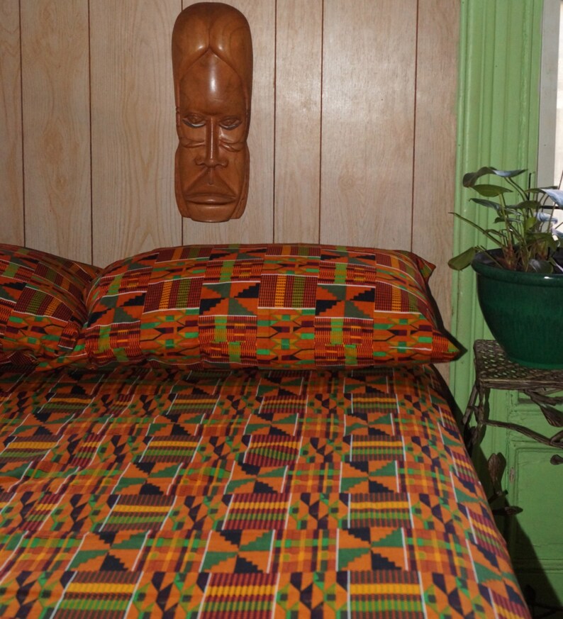 Kente Print Bedding Set