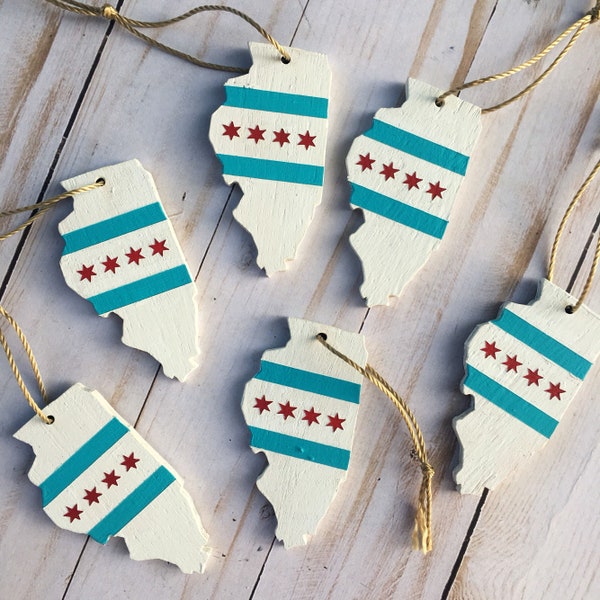 Chicago Flag Ornament