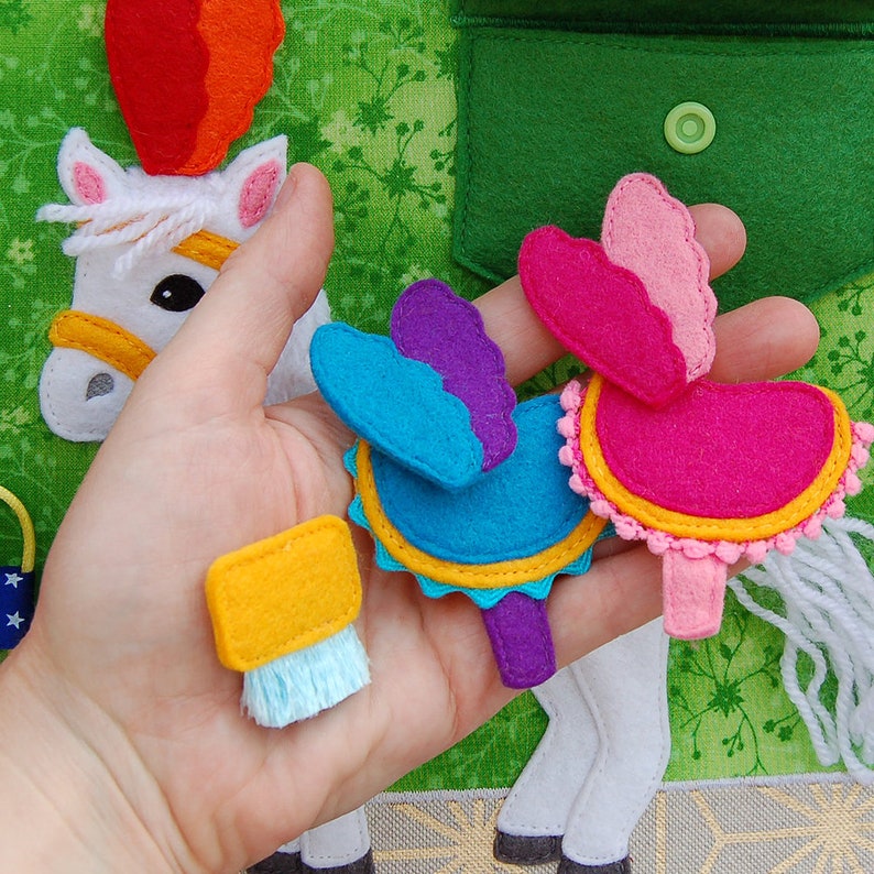 PDF Pattern & tutorial 2 Quiet book pages Circusbook: Rabbits in the hat and Circus horse image 7