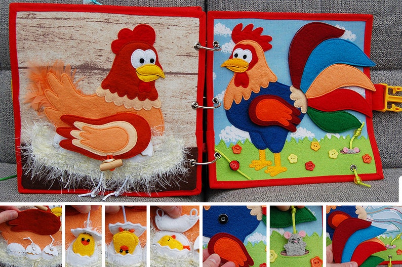 Farm quiet book PDF pattern and tutorial image 9