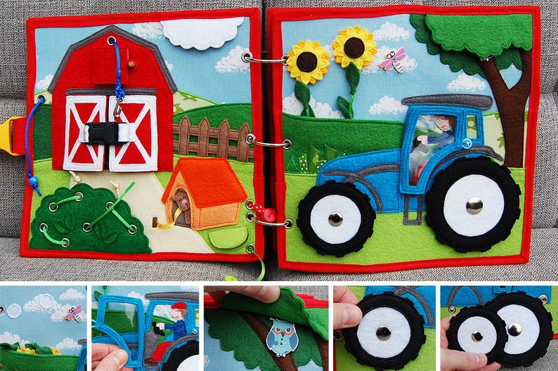 Farm quiet book PDF pattern and tutorial image 4