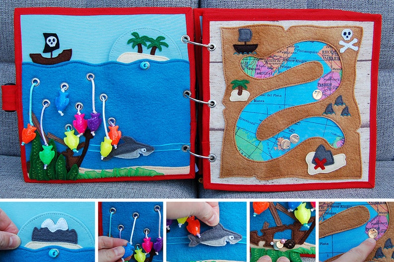 PDF Pattern & tutorial Quiet book Pirate image 3