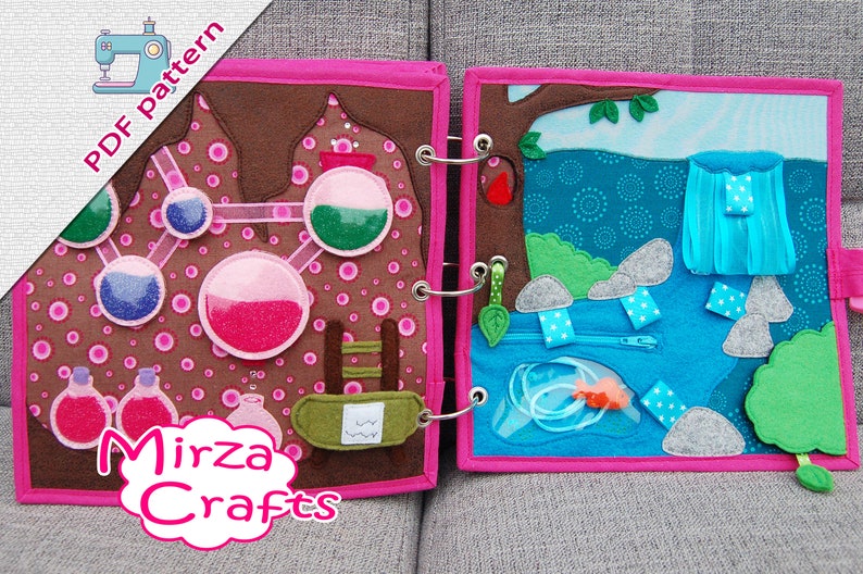 PDF Pattern tutorial - 2 Quiet book pages Fairybook: Fairy dus PDF Pattern tutorial - 2 Quiet book pages Fairybook: Fairy dus
