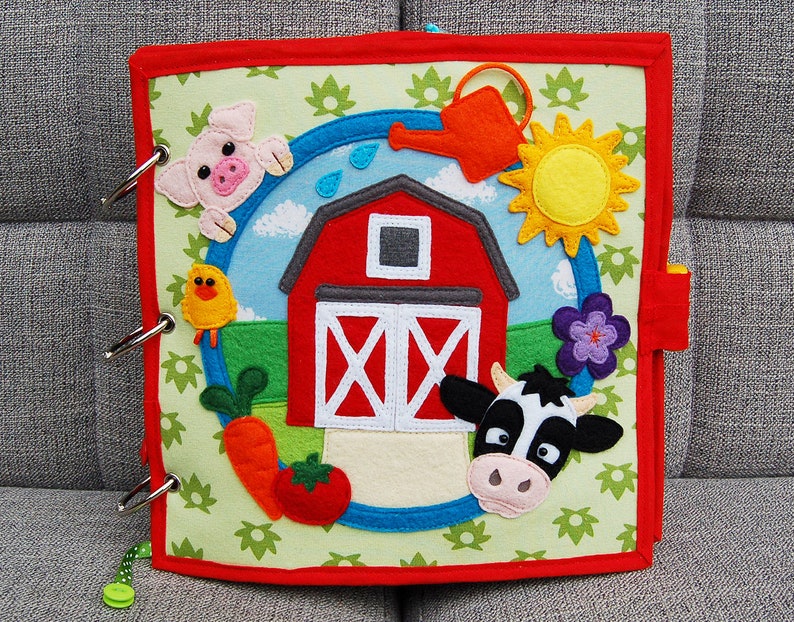 Farm quiet book PDF pattern and tutorial image 2