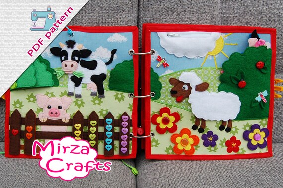 Pdf Pattern Tutorial 2 Quiet Book Pages Farmbook Cow Pig Etsy Pdf Pattern Tutorial 2 Quiet Book Pages Farmbook Cow Pig Etsy