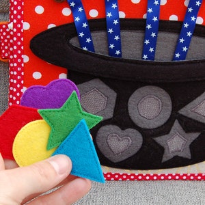 PDF Pattern & tutorial 2 Quiet book pages Circusbook: Rabbits in the hat and Circus horse image 3