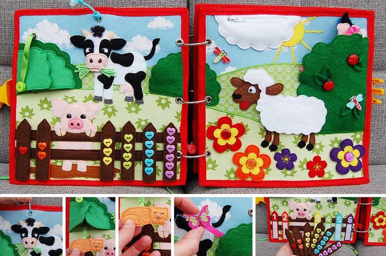 Farm quiet book PDF pattern and tutorial image 5