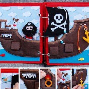 PDF Pattern & tutorial Quiet book Pirate image 4