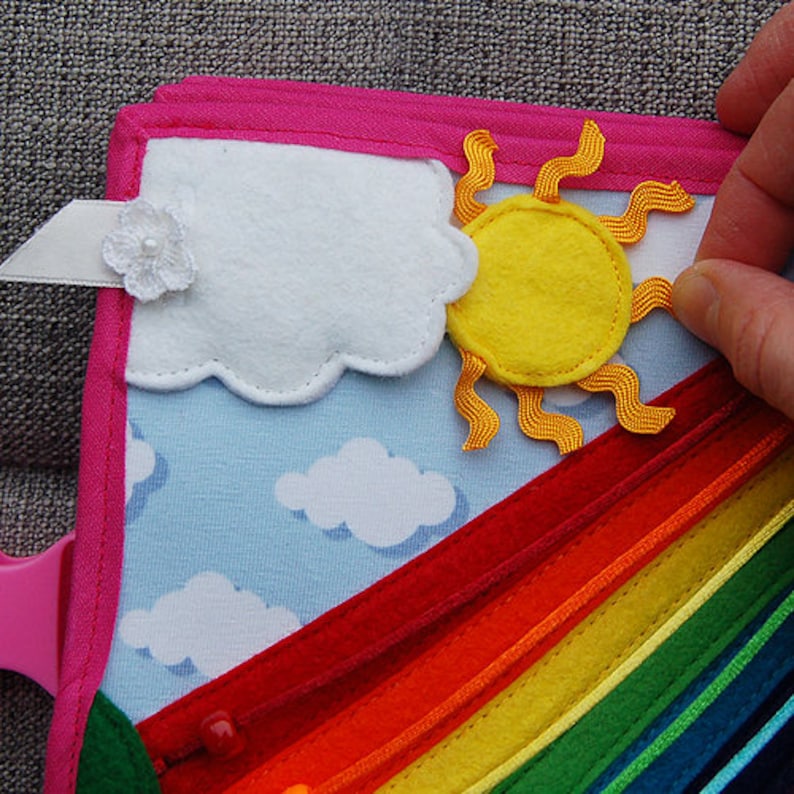 PDF Pattern & Tutorial 2 Quiet Book Pages Fairybook: Rainbow - Etsy ...