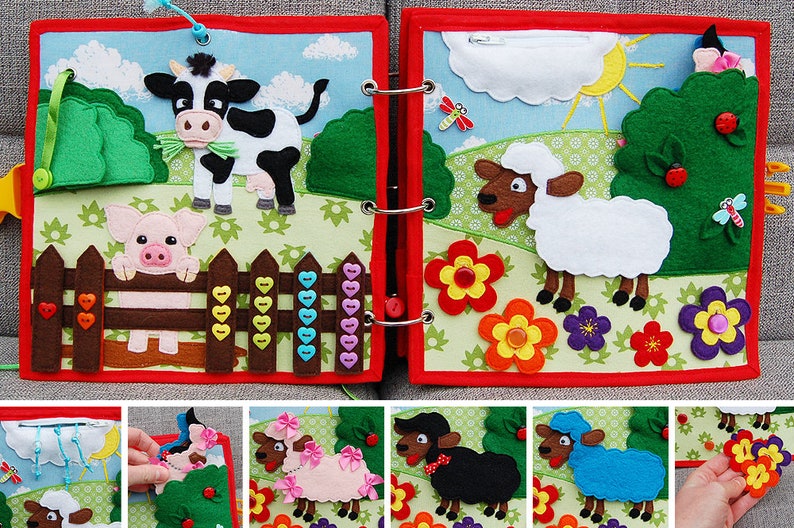 Farm quiet book PDF pattern and tutorial image 6