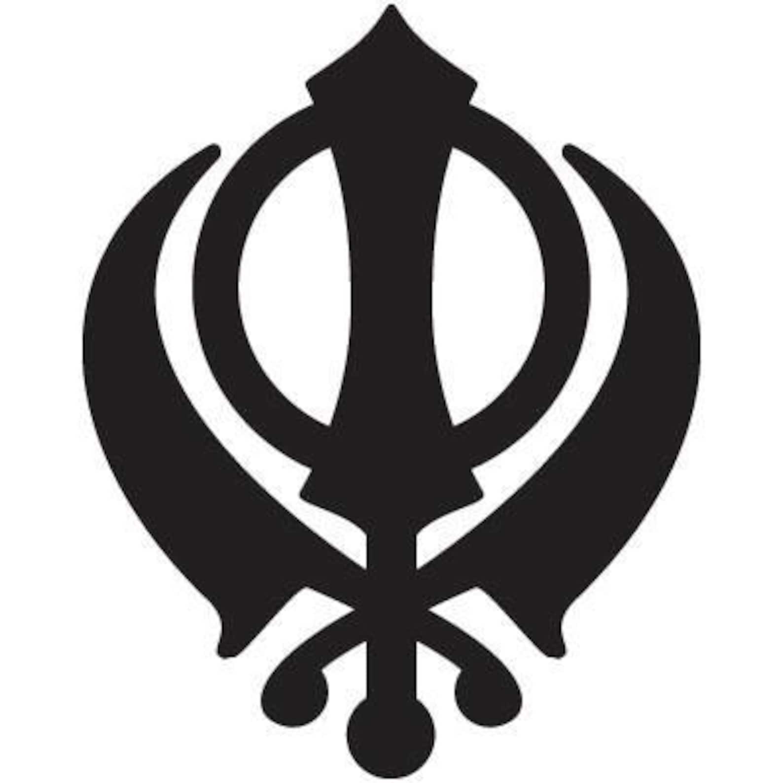 Khanda Decal Custom Decal Sikh Punjabi Khanda Sword Etsy
