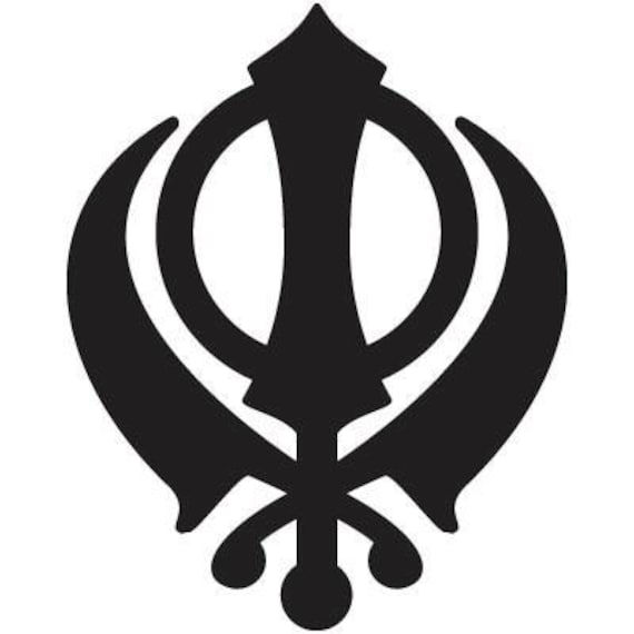 Khanda Decal Custom Decal Sikh Punjabi Khanda Sword Etsy