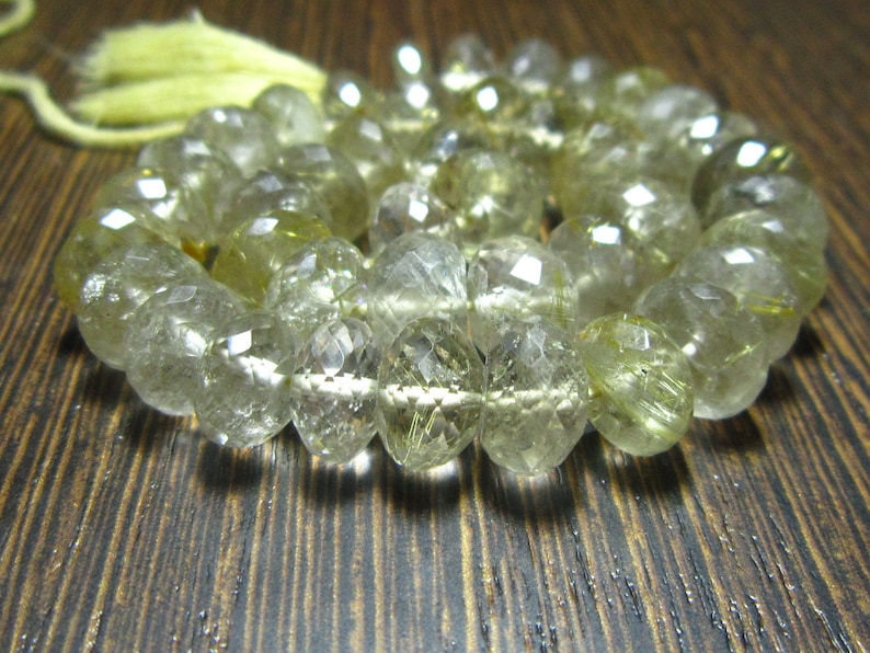 Green Multi Moonstone Coated Faceted Roundels Beads AAA Quality Size 3 To 3.20 mm Length Is 13/'/' Inch 1 String.