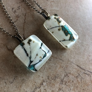 Choice of Fused Glass Pendant - Fused Glass Necklace - Fused Glass Jewelry