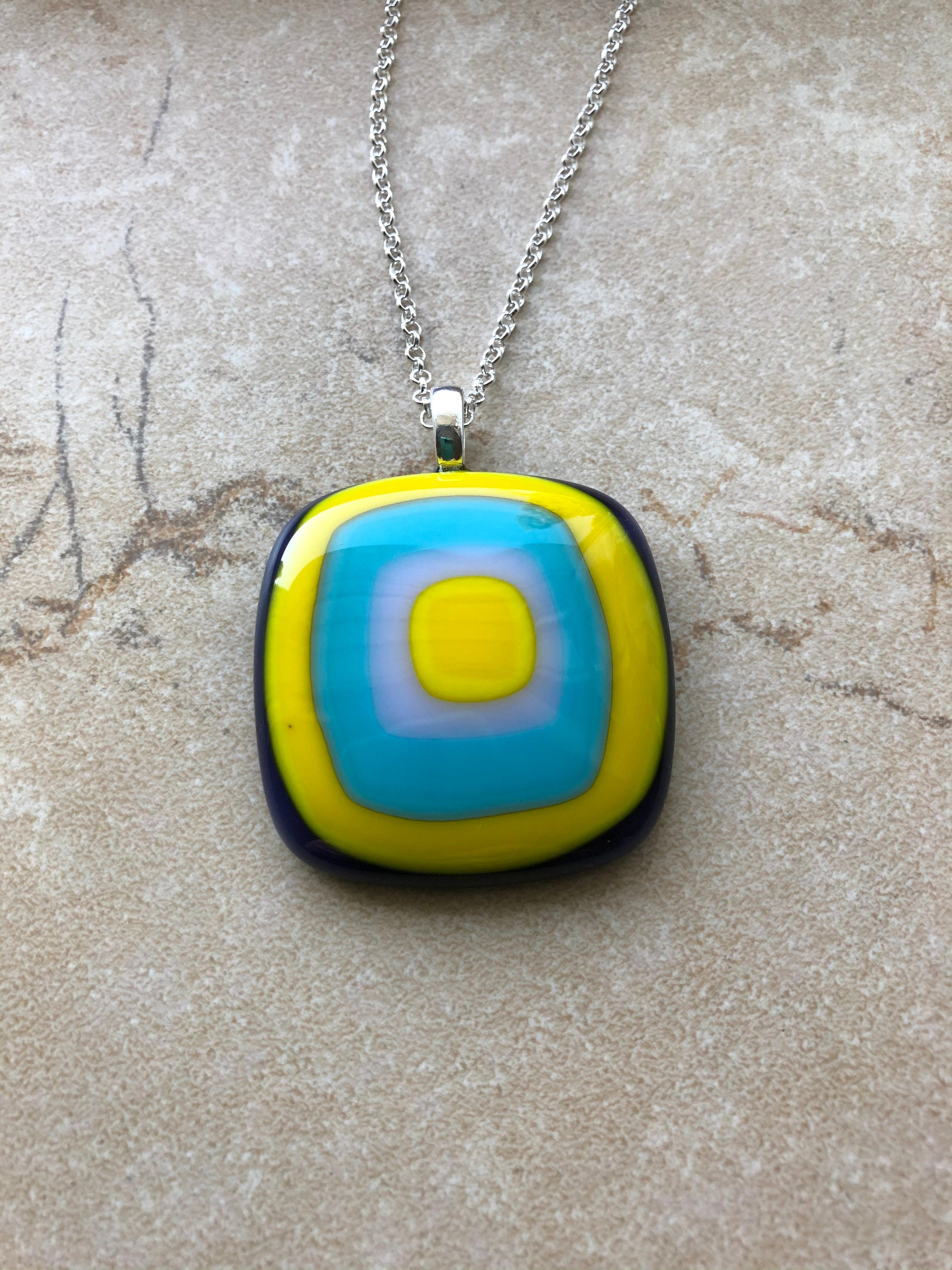 Glass pendant store necklace supplies