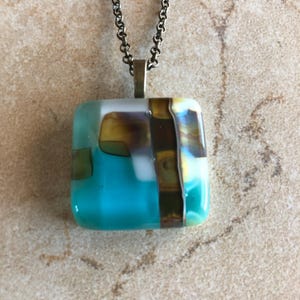 Fused Glass Pendant - Fused Glass Necklace - Fused Glass Jewelry