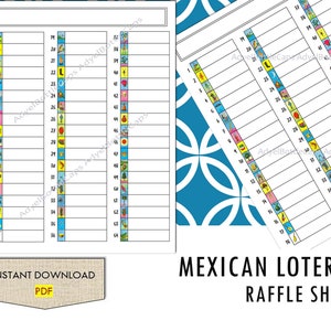 Hoja para Rifa Loteria - Notas - Cuaderno - Paginas - Imprimes - ( Bingo Mexicano ) Haz tus propias manualidades INST-D PDF