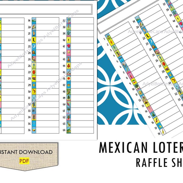Loteria Raffle Etsy