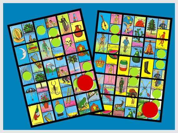 Mexican Loteria Game 20 Cards Printable PDF Pozito Y 4 -  Australia