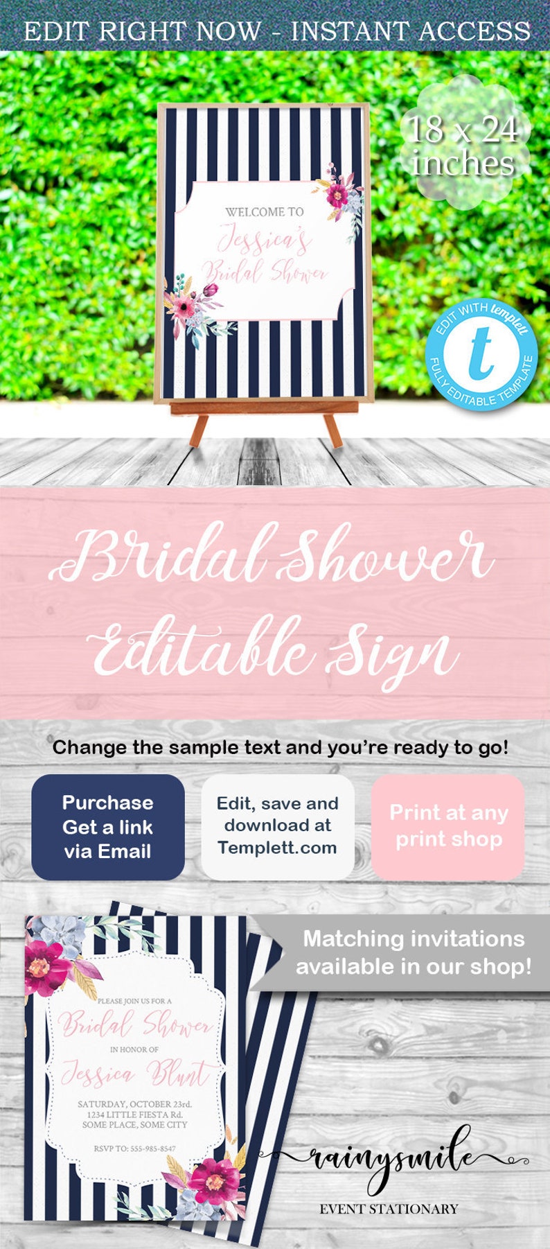 Bridal shower sign wedding shower bridal shower welcome,welcome sign bridal shower floral bridal shower shower sign