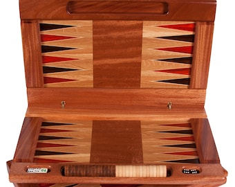 Solid Exotic Hardwood Backgammon Board