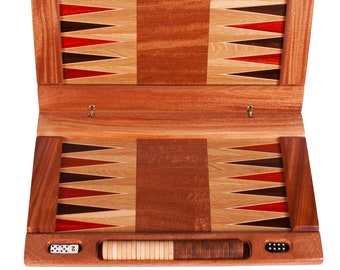 Solid Exotic Hardwood Backgammon Board