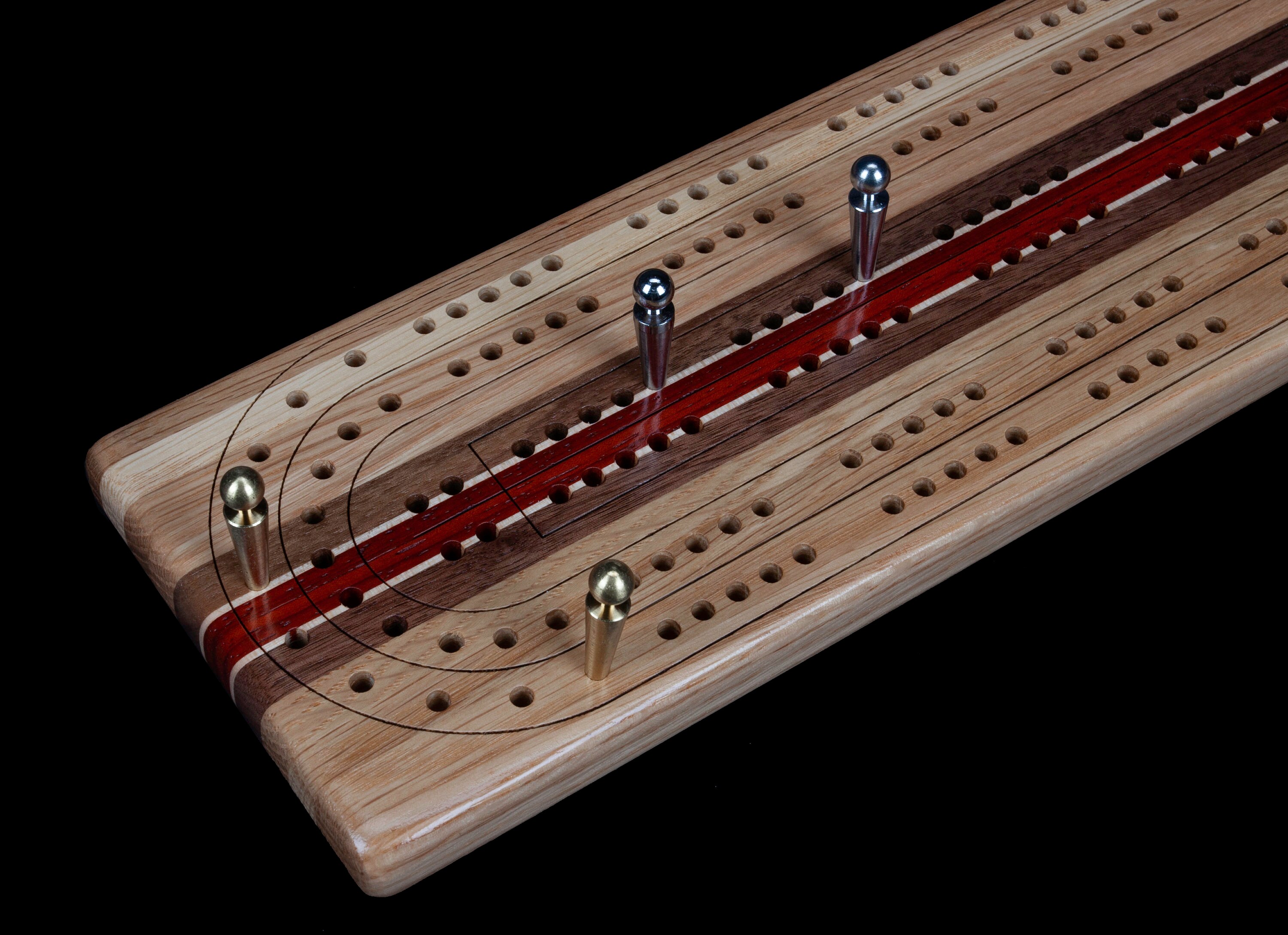 Wooden Cribbage Board Etsy