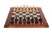 Solid Hardwood Chess Board, Chess Pieces & Box 