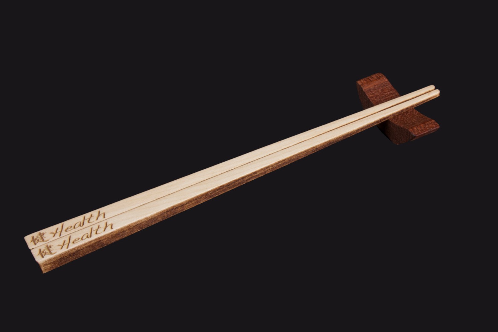 Hardwood Chopsticks and Rest Etsy