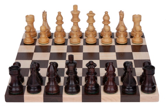 堅い木製のチェス盤と駒 - Etsy 日本