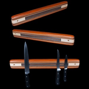 Hardwood Wallmount Magnetic Knife Rack