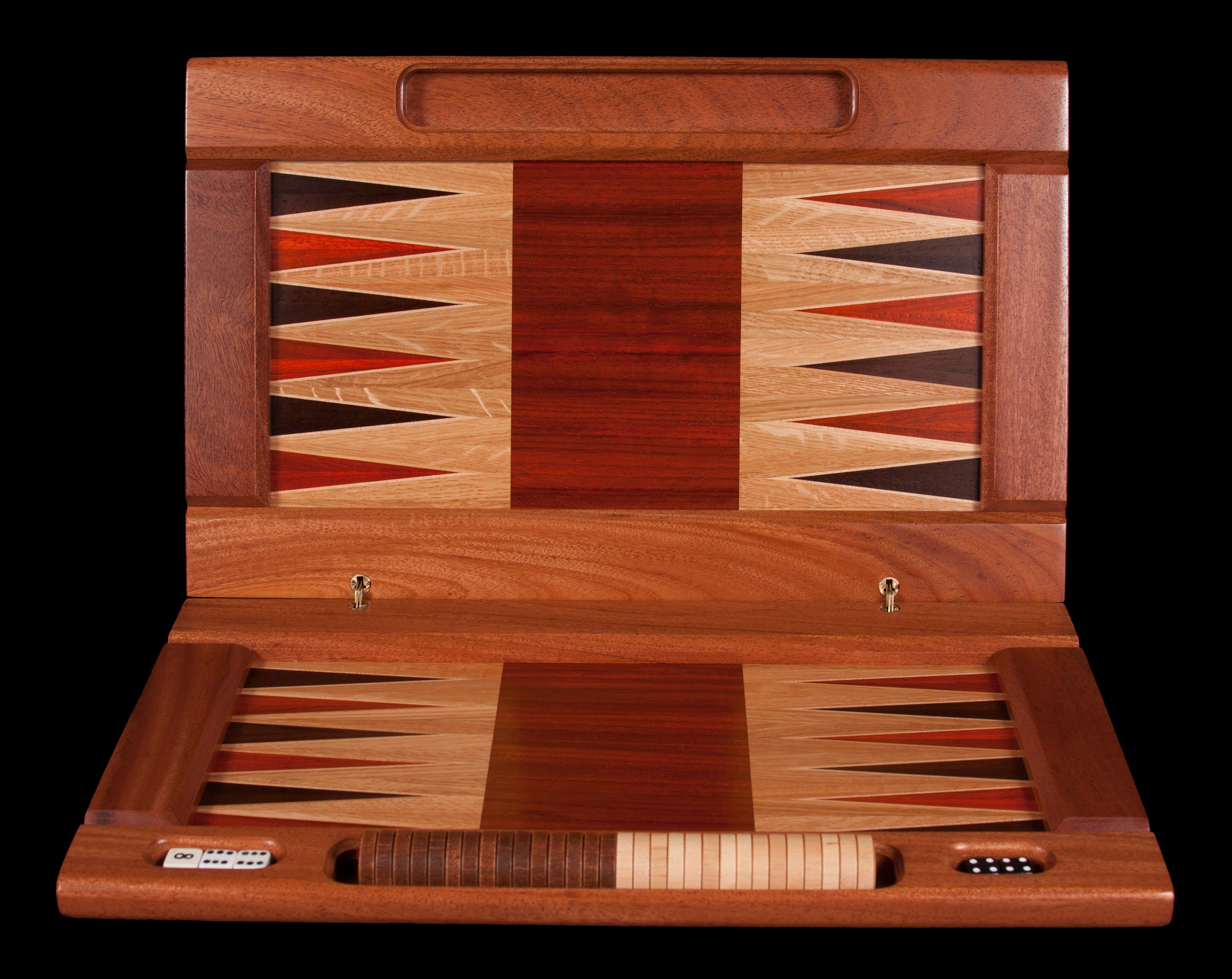 Solid Exotic Hardwood Backgammon Board Etsy