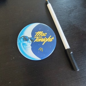 McDonald&#39;s Mac Tonight button vintage