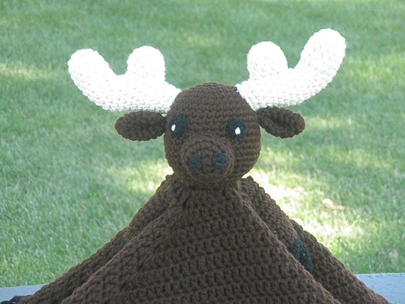 Moose Loveysecurity Blanket Crochet Pattern Instant Download Pattern