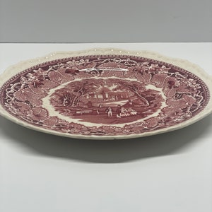 Mason’s Vista Ironstone DINNER PLATE China - Red/Pink
