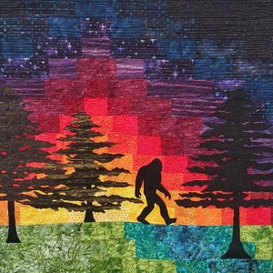 Pattern, Bigfoot sunset 34" by 26"