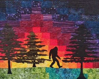 Pattern, Bigfoot sunset 34" by 26"