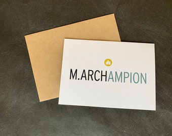 Tarjeta de Maestría en Arquitectura (M.Arch)