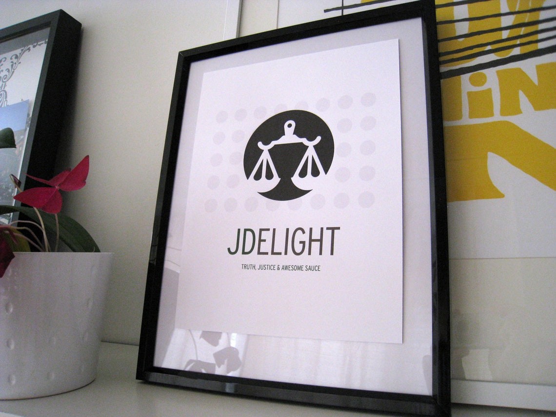 Law Degree JD Print Etsy