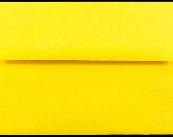 A6 Invitation Envelopes Bright Yellow - Set of 8
