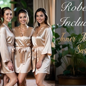a group of women standing next to each other in robes