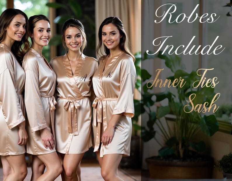 a group of women standing next to each other in robes