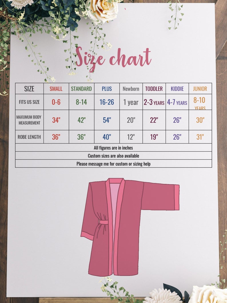 Bridesmaid robes bridal robe, bridal party robes kimono robe mother of the groom personalized robe, flower girl robe custom wedding robes. image 10