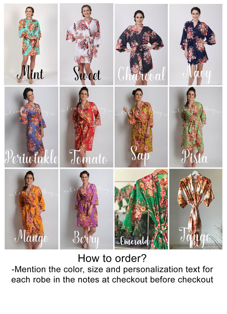 Bridesmaid Robes. Bride Robe. Bridal Party Robes. Flower Girl Etsy