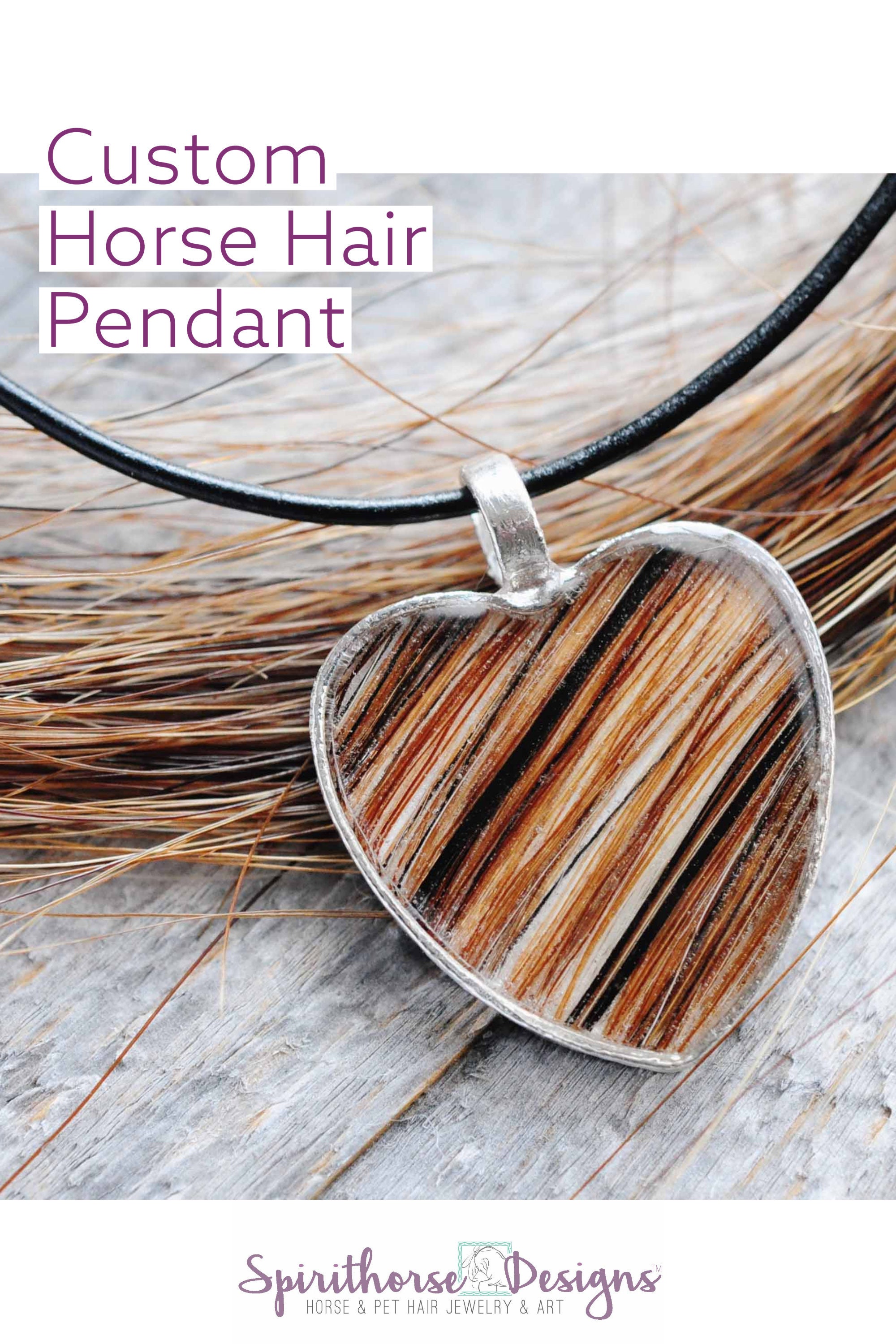 Personalized Horse Hair Pendant Horse Hair Jewelry Horse Etsy Canada